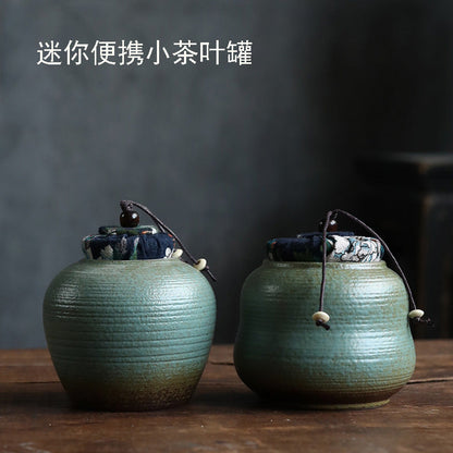 Mini Portable Ceramic Storage Tea Canister