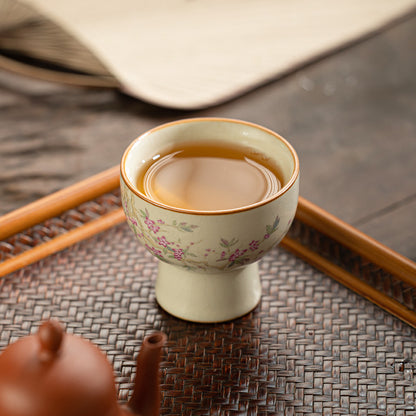 Beige Ru Ware Ceramic Master Tea Cup
