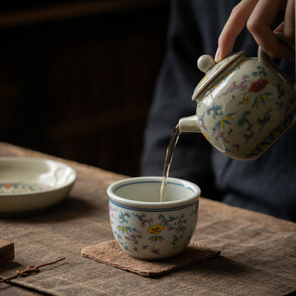 Enamel Color Tea Tasting Cup Set