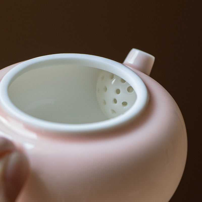 Handmade White Porcelain Antique Teapot