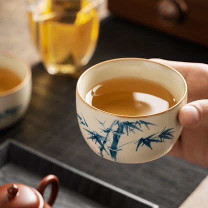 Beige Ru Ware Tea Tasting Cup