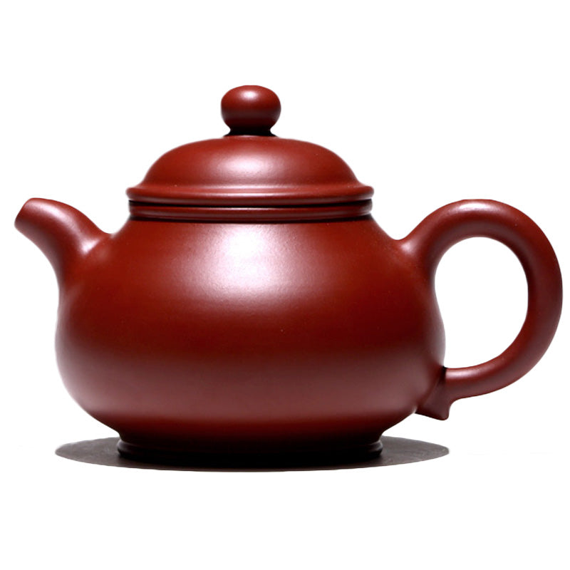 Yixing Purple Clay Pan Teapot