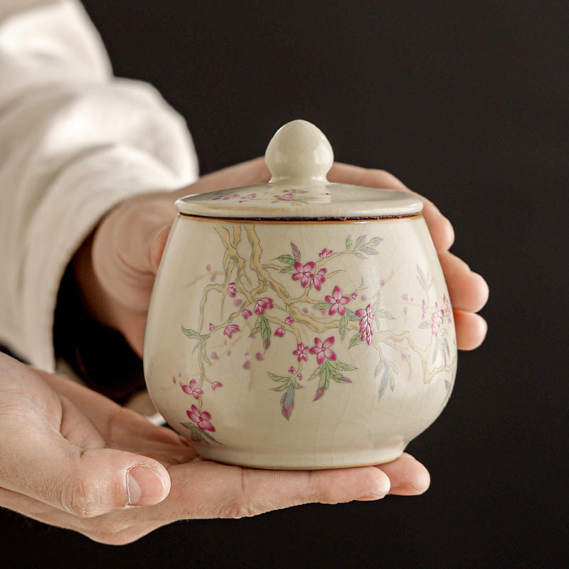 Antique Ru Kiln Storage Tea Jar