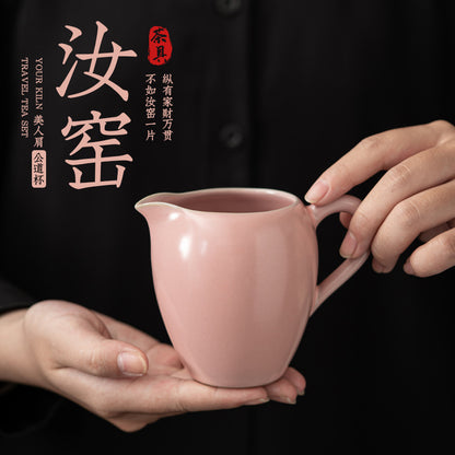 Ru Ware Beauty Shoulder Pitcher Japanese Household Ceramic Fair Cup Pitcher Tea Pitcher Fair Cup Tea Pot Kung Fu Tea Ceremony Utensils