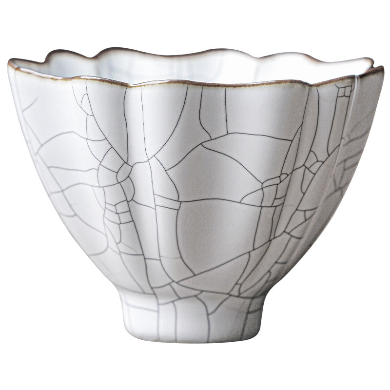 Dehua Old Clay Ice Crack Thousand-Li Landscape Cup