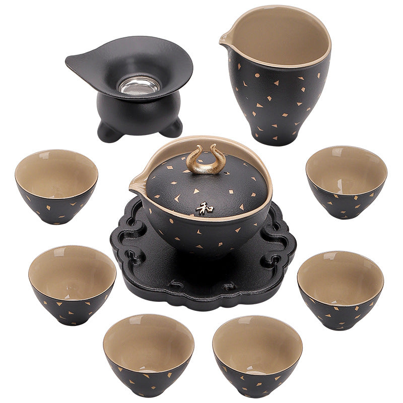 Japanese-Style Ceramic Gongfu Tea Set