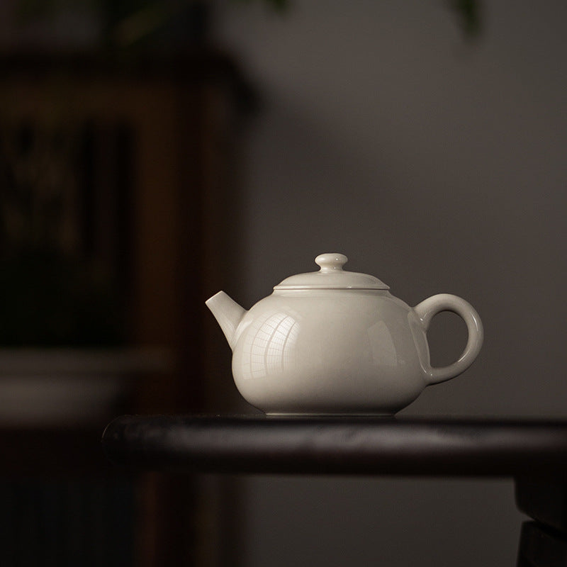 Antique Grass and Wood Teapot