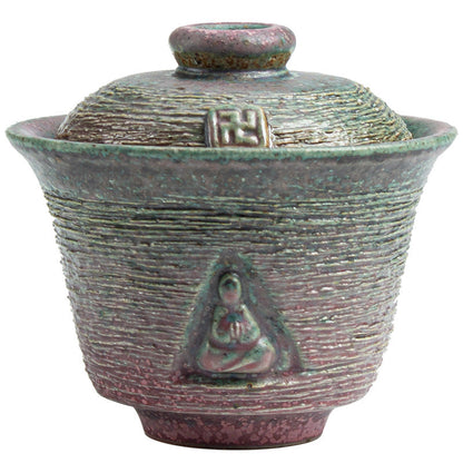 Stoneware Handmade Dunhuang Impression Gaiwan