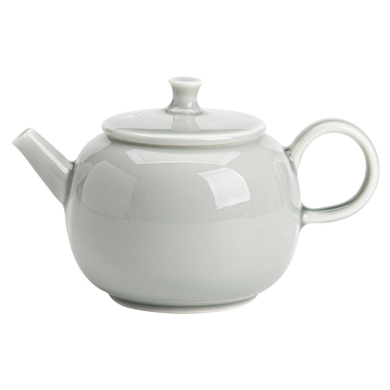 Ice Gray Glaze Travel Valley Hand Holding Teapot