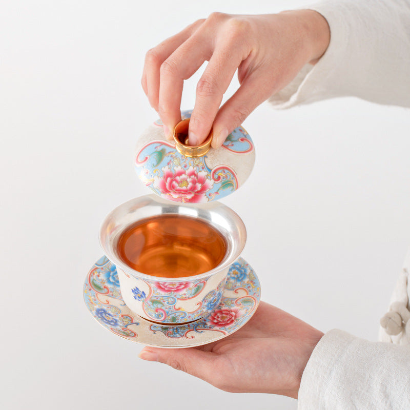 Enamel Color Kung Fu Tea Cup