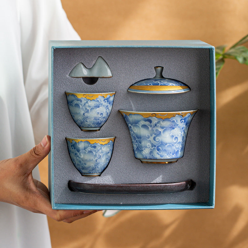 Lucky Ceramic Antique Gongfu Tea Set