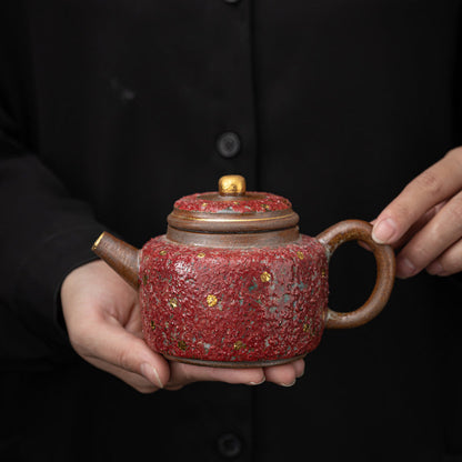 Rock Mine Painted Pottery Drawing Jinde Zhong Teapot