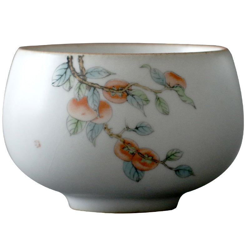 Moon White Ru Kiln Master Tea Cup