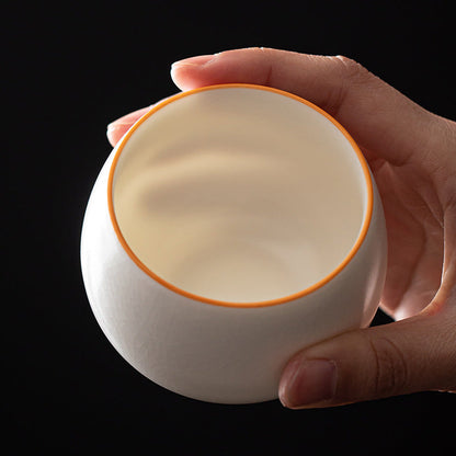 Ru Ware Tea Cup with Gracked Glaze