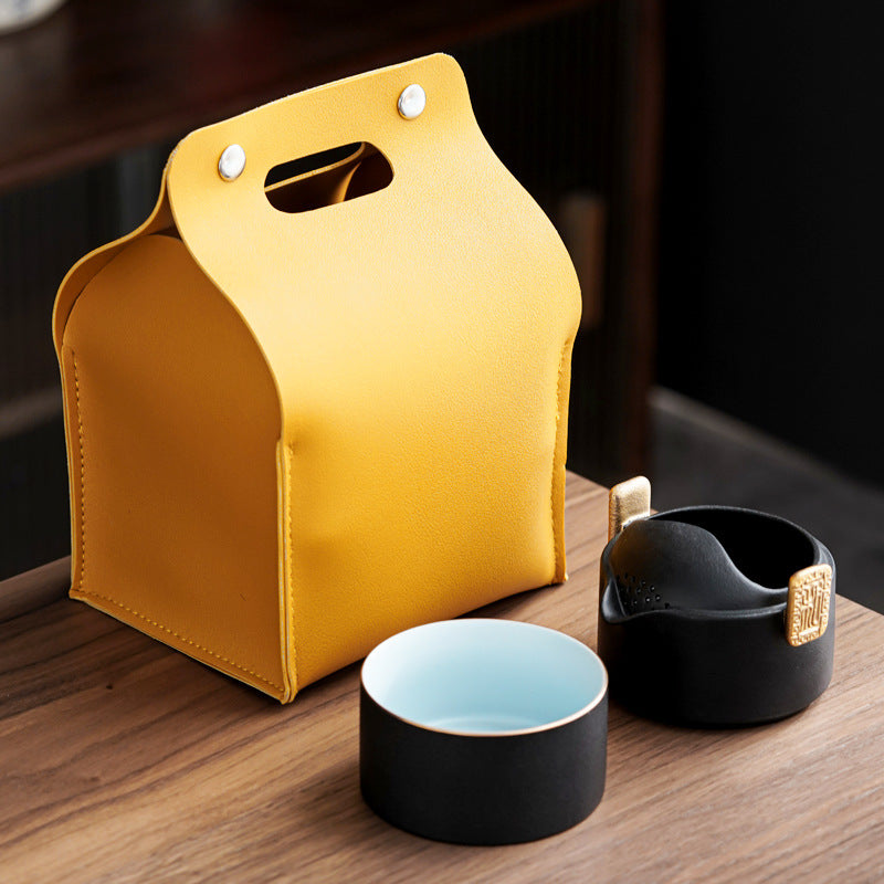 Yanhe Ceramic Single Travel Tea Set
