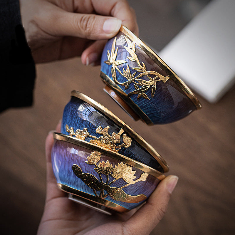 Kung Fu Tea Set Master Cup Inlaid Tea Cup
