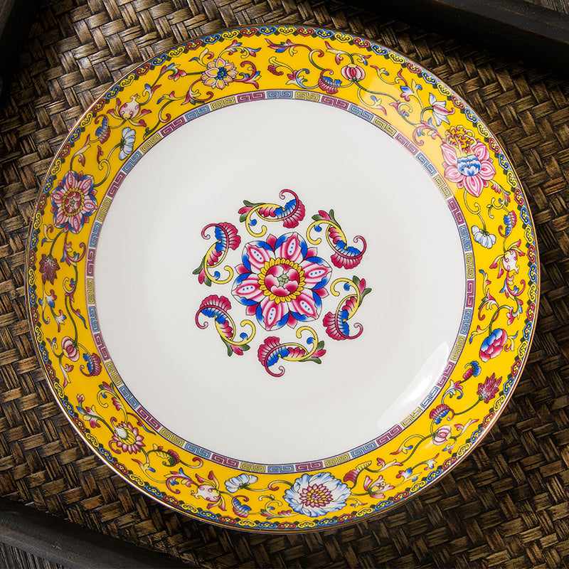 Jingdezhen Manual Painting Golden Ceramic Plates
