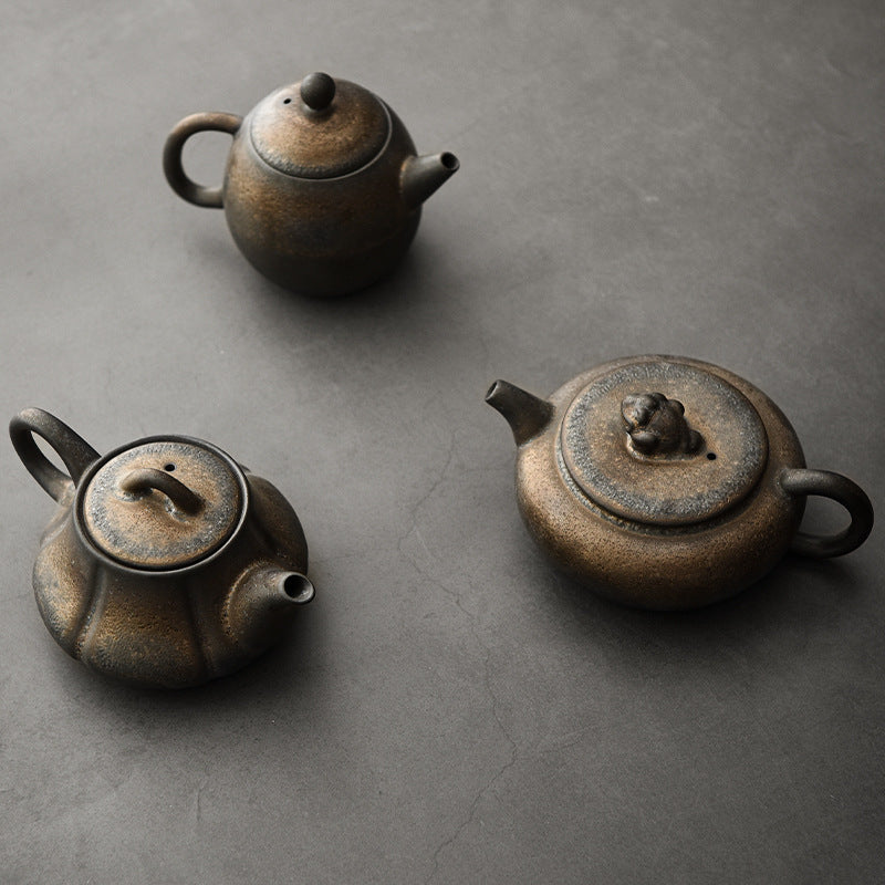 Japanese Style Handmade Retro Gilding Teapot