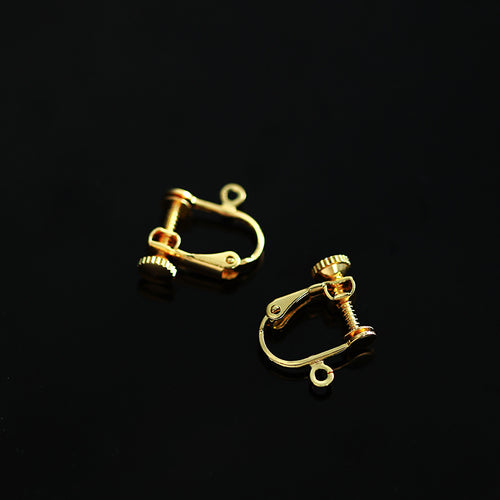 Retro Royal Pearl Black Spinel 14K Gold Earrings