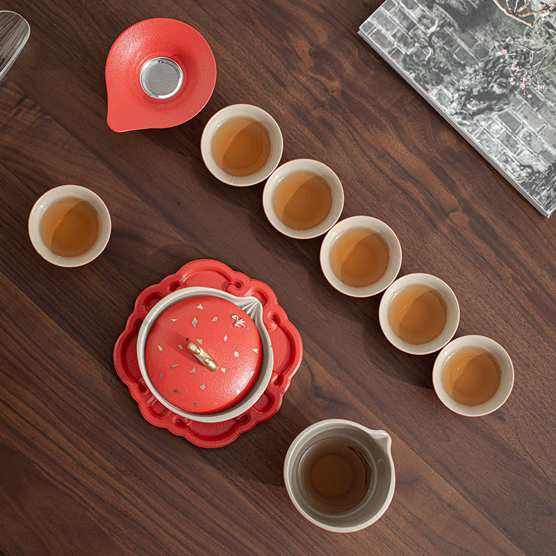 Japanese-Style Ceramic Gongfu Tea Set