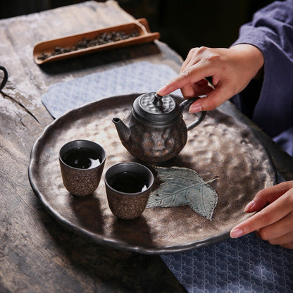 Japanese Style Gilding Iron Glaze Teapot