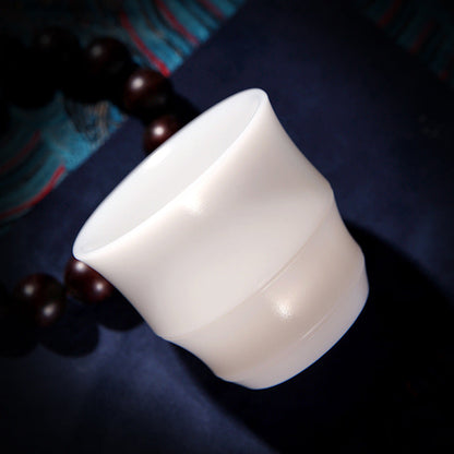Dehua Frozen White Jade Porcelain Master Cup