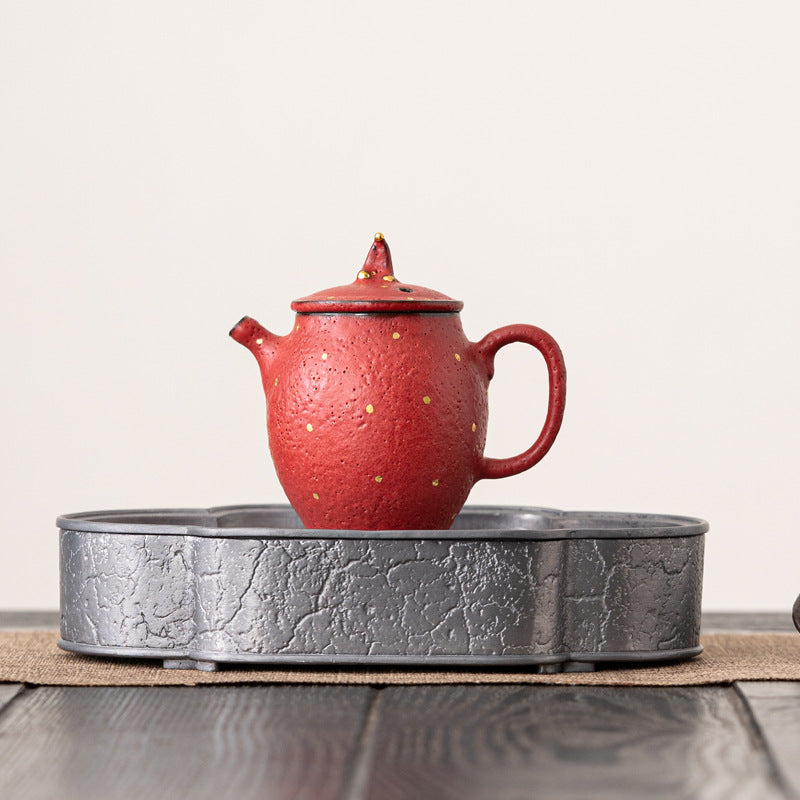 Japanese Style Coarse Pottery Kiln Baked Teapot