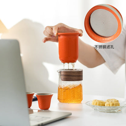 Portable Japanese-Style Travel Tea Set