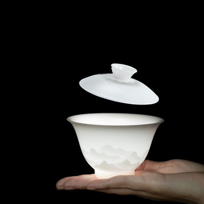 Dehua Ice Jade Porcelain Kung Fu Tea Set