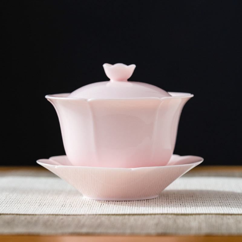 Cherry Blossom Mud Three-Piece Gaiwan