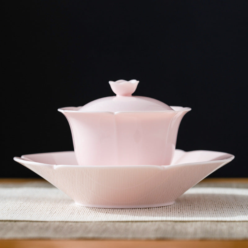 Cherry Blossom Mud Three-Piece Gaiwan