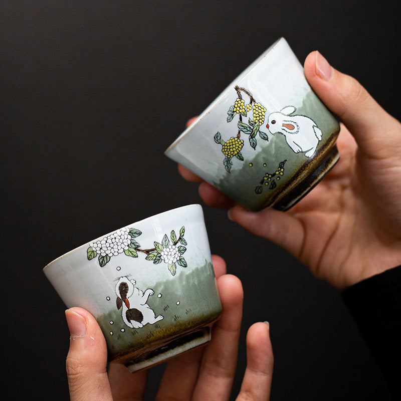 Hare Fragrant Horseshoe Couple Cups