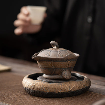 Japanese Style Simple Home Stoneware Teapot