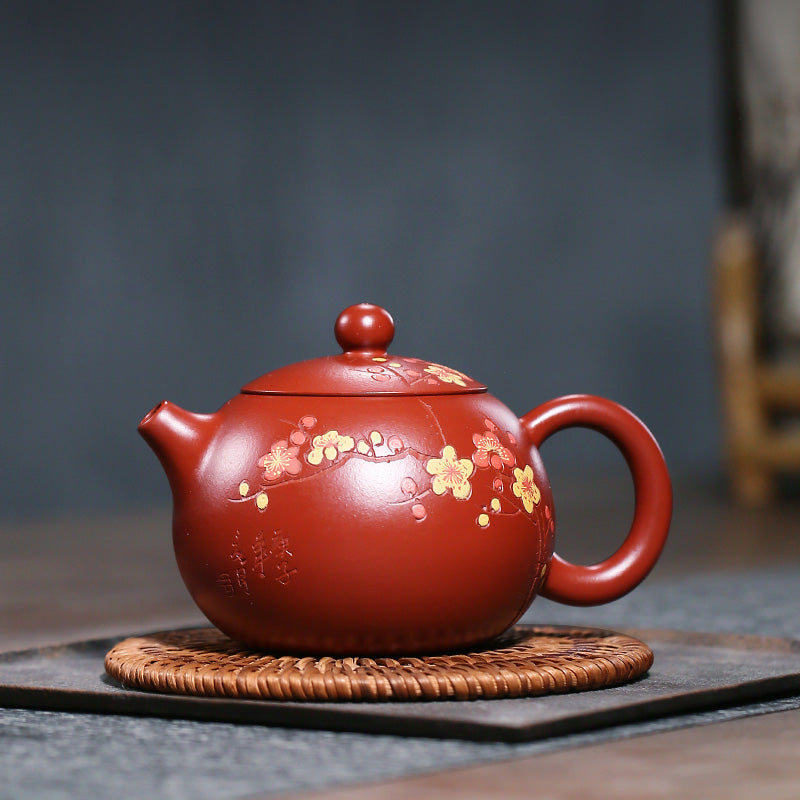Yixing Purple Clay Plum Blossom Teapot
