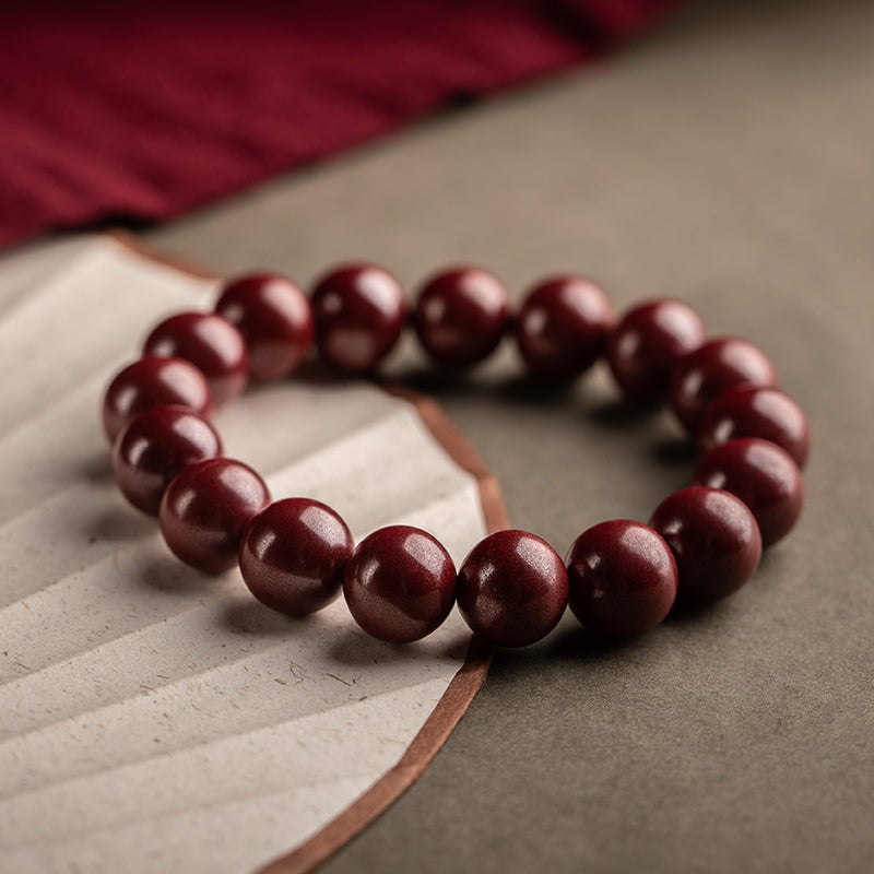 Natural Cinnabar Raw Ore Purple Gold Sand Bracelet