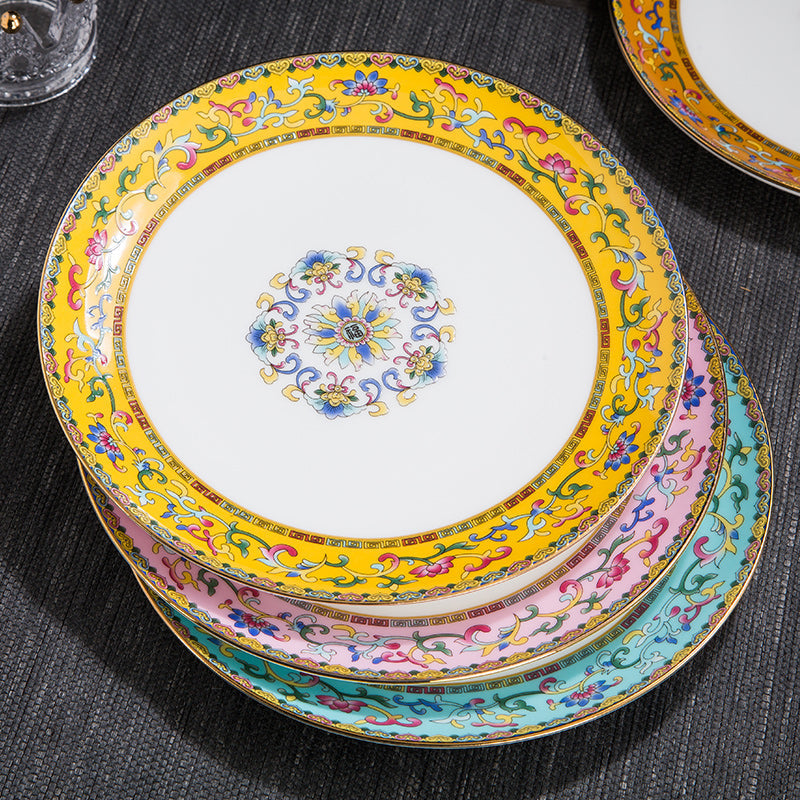 Jingdezhen Ceramics Bone China Tableware Plate