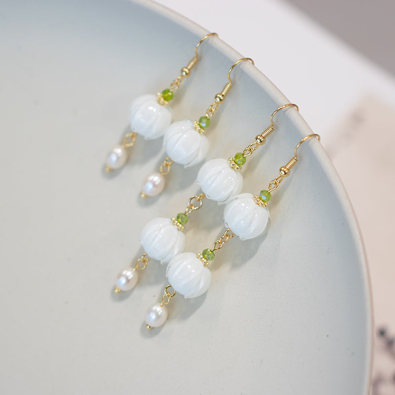 Ancient Style Linglan Pearl Earrings