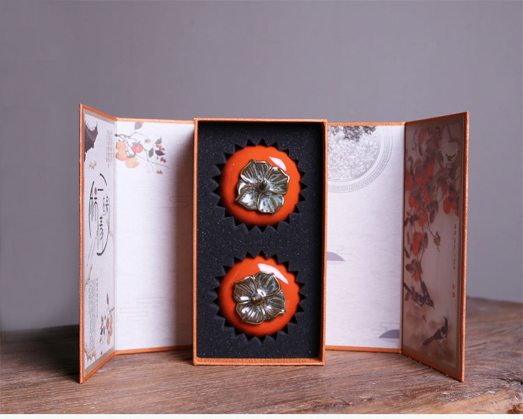 Lucky Persimmon Tea Jar Creative Wedding Gift Design