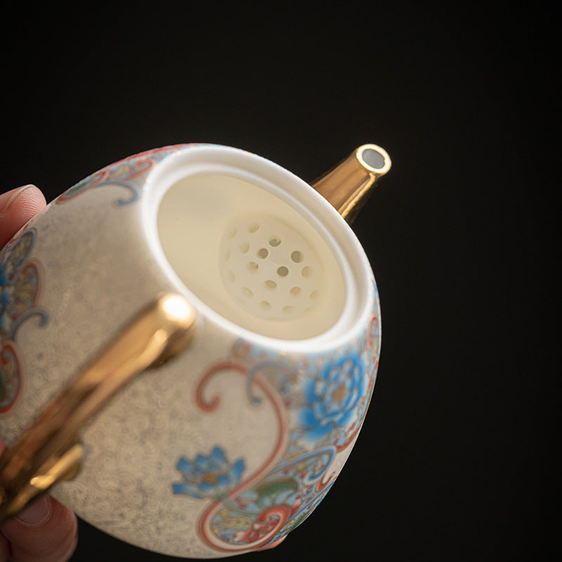 Dehua Handmade Silver Filigree Imperial Concubine Tea Set