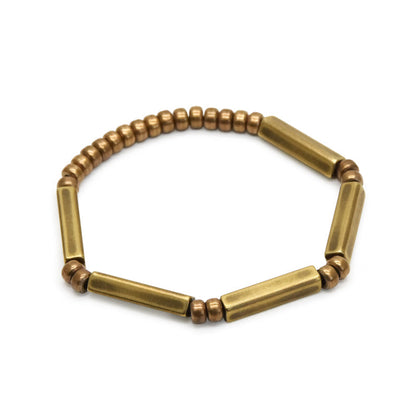 Tibetan Simplistic Copper Amulet Bracelet