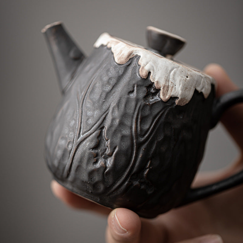 Jiji Feng Lotus Incense Handle Teapot