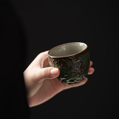 Handmade Vintage Japanese Kiln Tea Cup Set