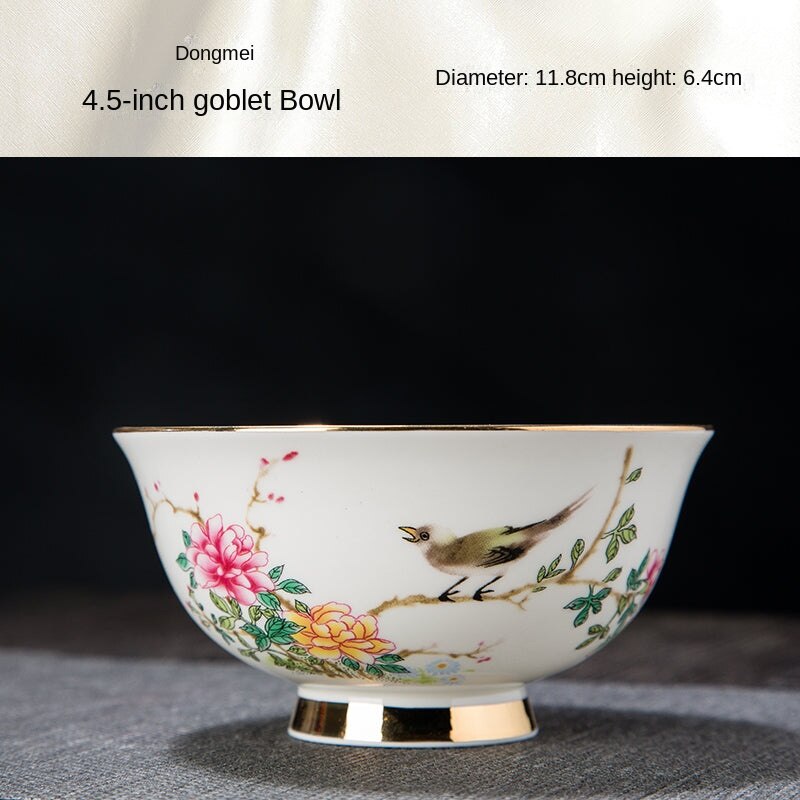 High Foot Anti-Scald Jingdezhen Ceramic Tableware