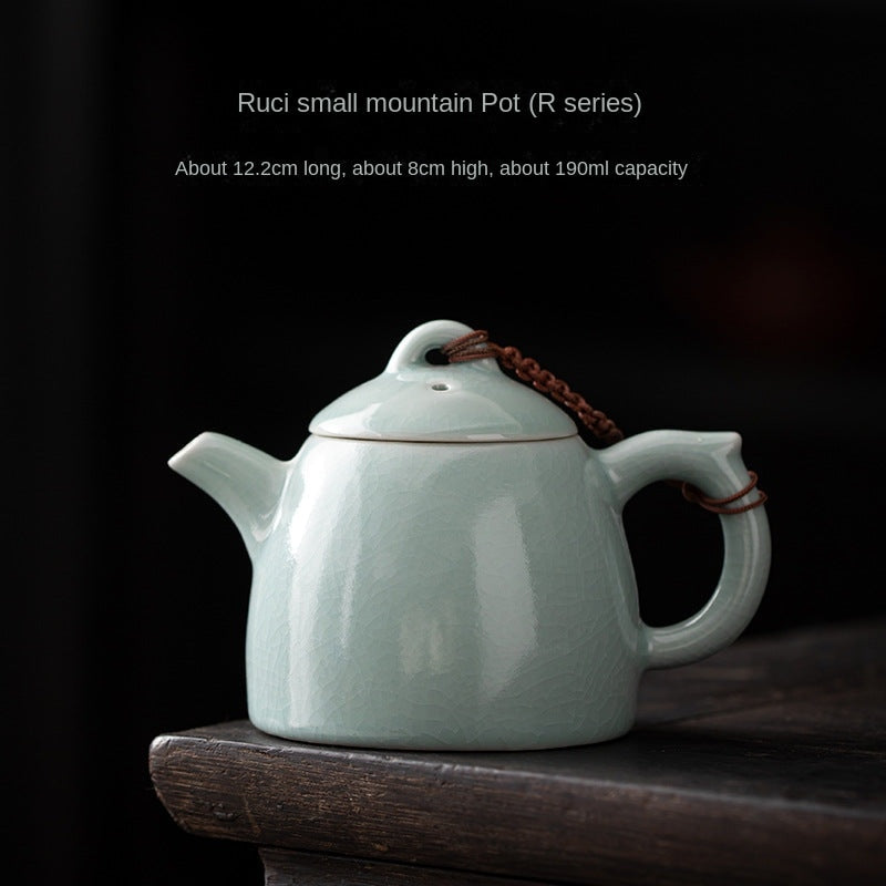 Ru-Porcelain Hill Pot Ceramic Teapot