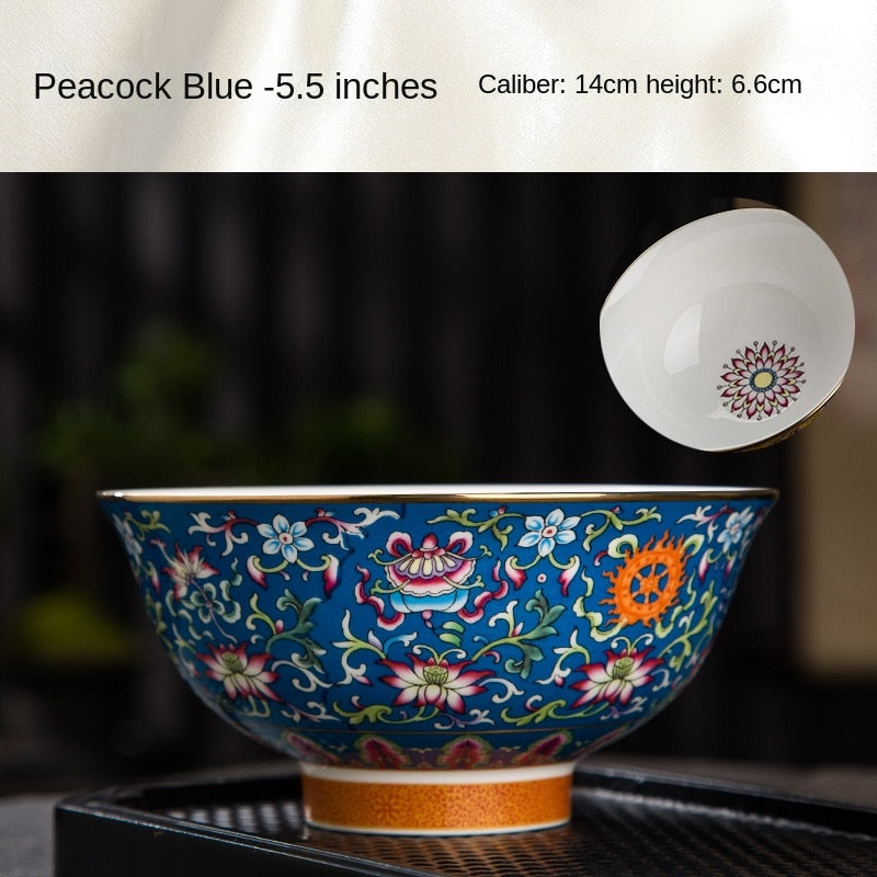 Single Chinese Court Ceramic Bowl