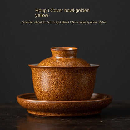 Houpu Tureen Japanese Style Handmade Vintage Ceramic Gaiwan