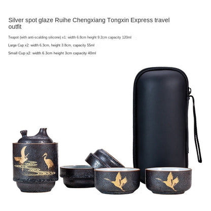 Tongxin Portable Ceramic Travel Tea Set