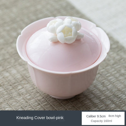 Creative Cherry Blossom Mud Gaiwan