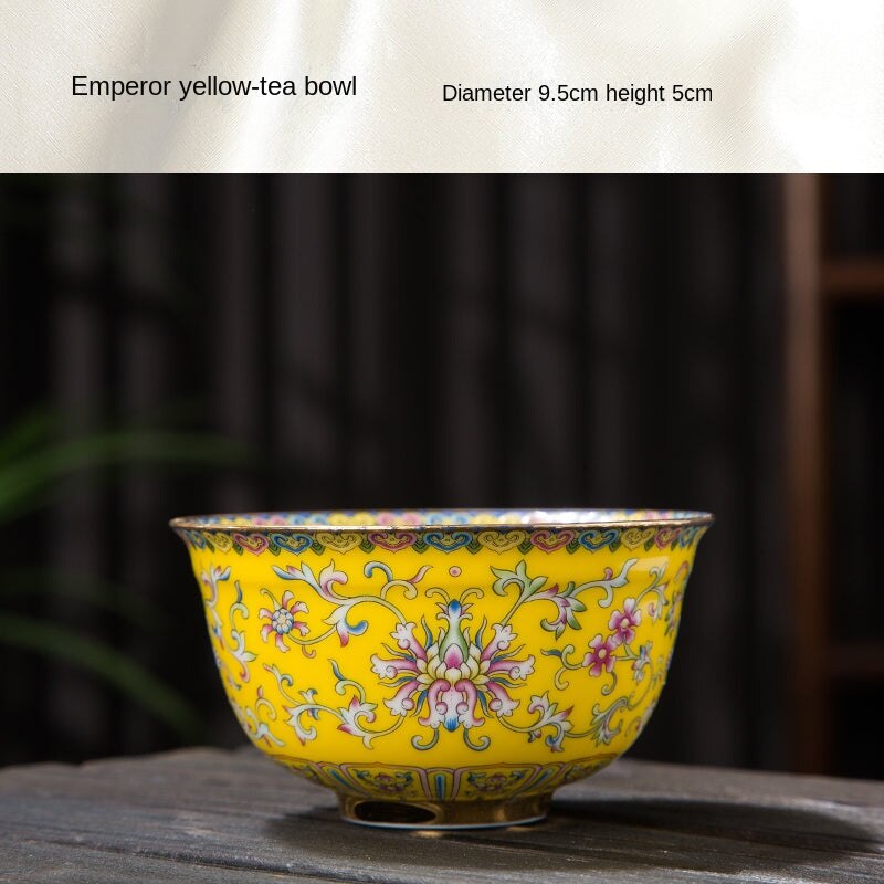 Ethnic Style Court Style Enamel Color Ceramic Bowl