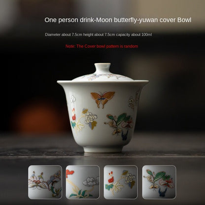New Chinese Moon Butterfly Ercai Gaiwan